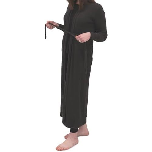 Monica + Andy Organic Cotton Printed Lounge Robe Women or Maternity