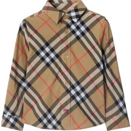 Check Cotton Shirt, 2T