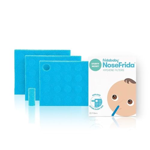 Frida Baby Nasal Aspirator Original 60 Nose Frida Filter Refills, Replacement Filters, Hygiene Filters for NoseFrida The Snotsucker, BPA Free, Latex Free - 60 Filters