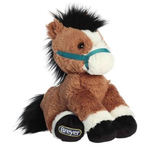Aurora Small Bridle Buddies Bay Horse Breyer Exquisite Stuffed Animal Brown 9"