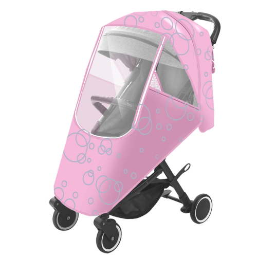 Gastropod Stroller Rain Cover,Easy Installation Stroller Cover for Winter,Comfortable Baby Rain Cover,Pink