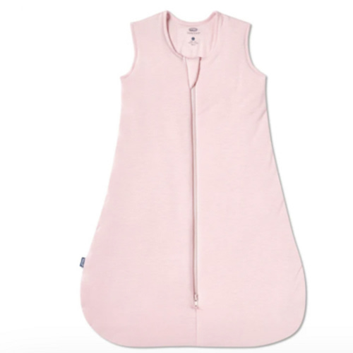 HALO - 1.5 TOG supersoft bamboo wearable blanket, double zipper sleeping bag with weighted feel - pink