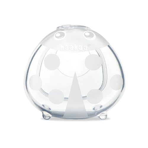 haakaa Ladybug Milk Collector 1.4oz/40ml 1pc - Wearable Nursing Cup | Soft Breast Shell | Breastmilk Saver | Portable Letdown Catcher for Pumping On The Go Breastfeeding Moms, Protects Sore Nipples