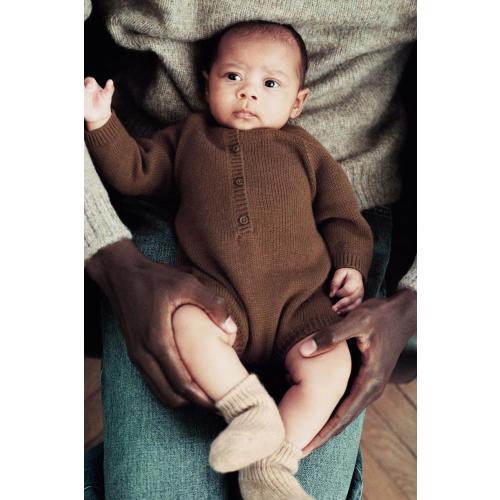 100% MERINO WOOL BODYSUIT - Brown | ZARA United States