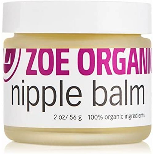 Zoe Organics - Organic Nipple Balm, For Breastfeeding, Maternity and Pregnancy, Helps Make Breastfeeding More Comfortable, Safe and Non-Irritating for Mom and Baby (2 Ounces)