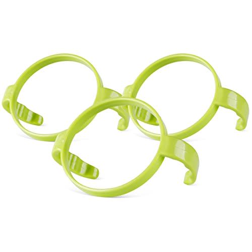 Baby Bottle Handle Grip for Comotomo 5 Ounce and 8 Ounce Silicone Bottles, 3 Pack, Green