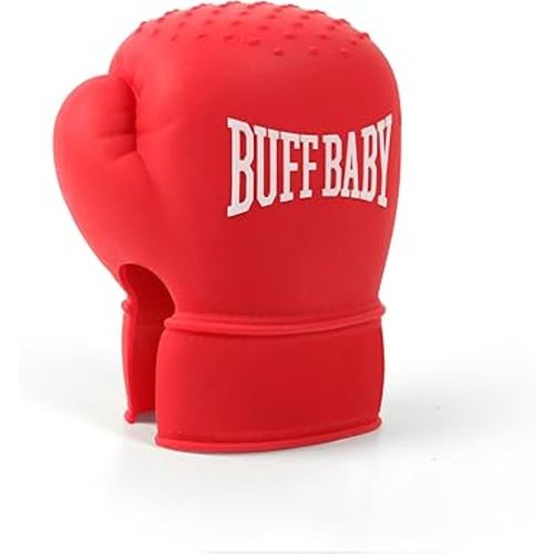 Genuine Fred Buff Baby Boxing Glove Teething Mitt, 3 Months and Older, Teething Toy Silicone Teething Mitten with Anti-Drop Hold, Fun Gift