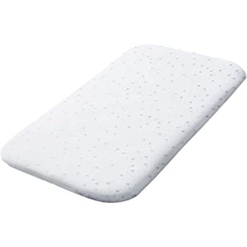 2 Pack Fodoss Waterproof Fitted Bassinet Sheet with Elastic Band for Bedside Bassinet