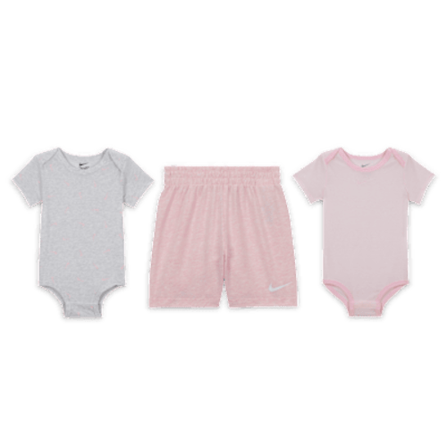 Nike Essentials Baby (12-24M) 3-Piece Striped Swooshfetti Set