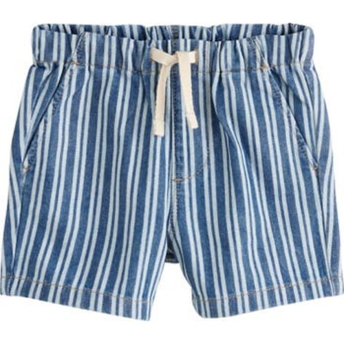 Kids' Stripe Drawstring Denim Shorts