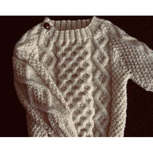 Irish Wool Baby or Toddler Sweater Design D - Etsy