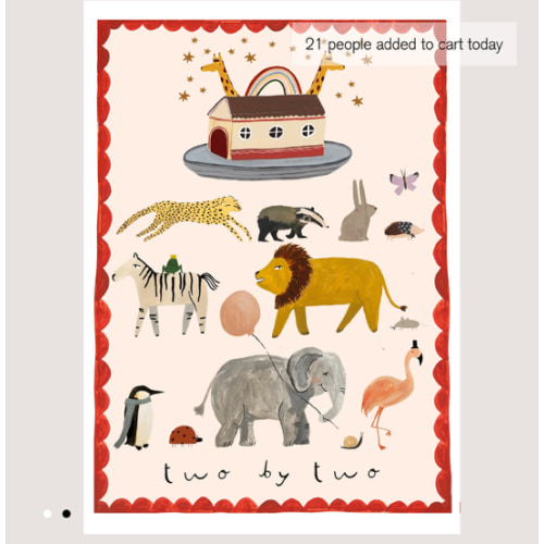 'Noah’s Ark' Hand Painted Art Print