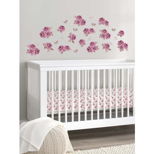 Modern Moments by Gerber Peel and Stick Wall Decals Set, Roses