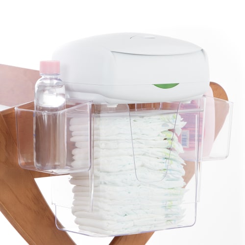Prince Lionheart Small Baby Diaper Caddy for Holding Essentials, Clear
