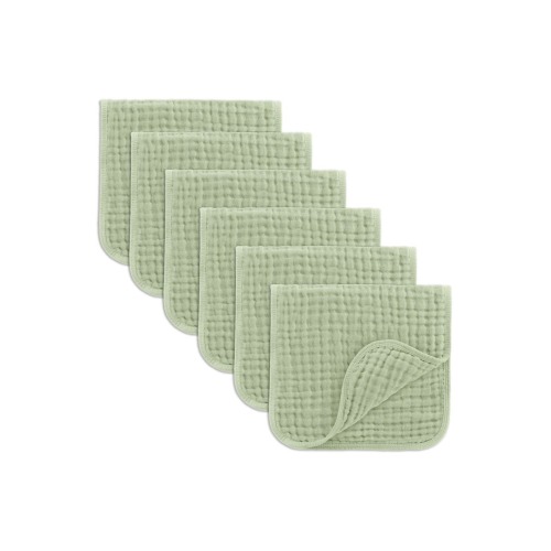 Muslin Burp Cloths - Pack of 6