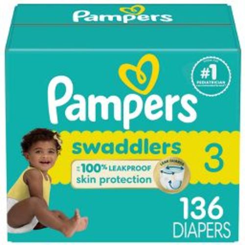 Pampers Swaddlers Sensitive Disposable Diapers - Size 3 - 136ct