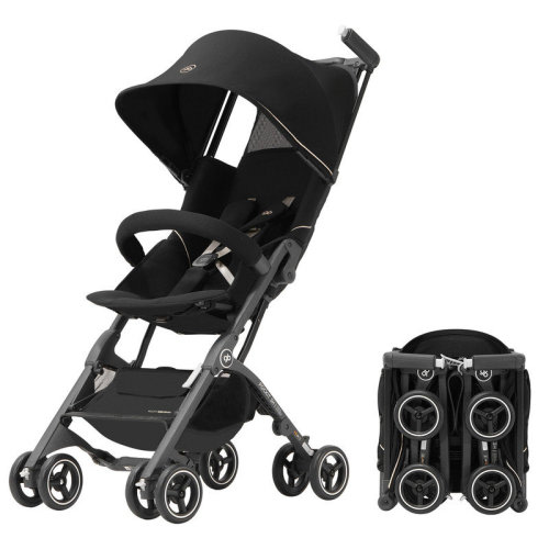 gb Pockit All-Terrain Travel Stroller, Ultra Compact Lightweight Baby Pockit Stroller for Babies & Toddlers, Foldable Pushchair Carry-On flight Luggage Compliant, Black Gold | Wayfair