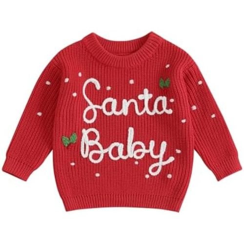 Toddler Infant Newborn Baby Boy Girl Sweater Homemade Rolls Knit Crewneck Pullover Sweatshirt Thanksgiving Outfit