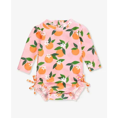 Long Sleeve One Piece Rash Guard | RuffleButts & RuggedButts