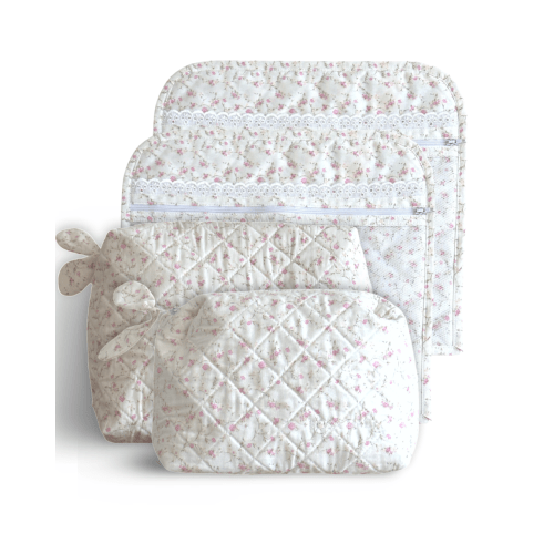 Travel / Hospital Bag Set in Pink Dream