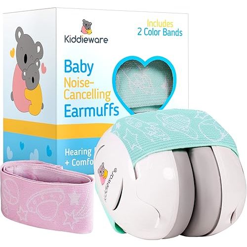 Baby Noise Cancelling Headphones for Baby 0-24 Months Soundproof Ear Muffs for Baby Ear Protection Helps Sleep