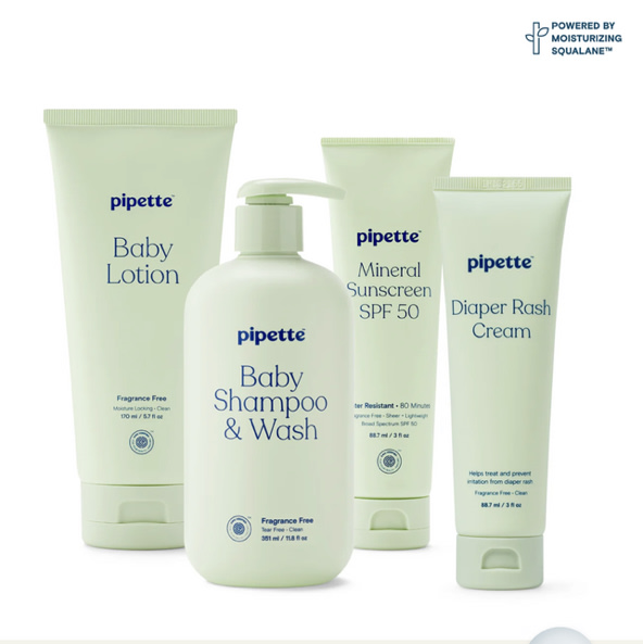 Pipette Baby Bathing Bundle | Dermatologist Tested | Clean & Gentle