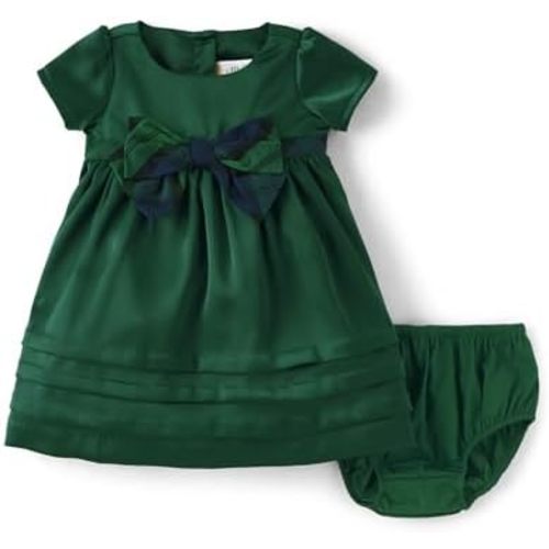 Gymboree Baby Girls' Short Sleeve Dressy Special Occasion Dresses with Diaper Cover