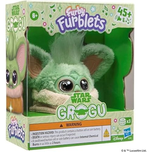 Furby Furblets Star Wars Grogu Collectible Electronic Plush Toy, Officially Licensed