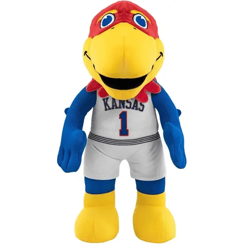 Bleacher Creatures Kansas Jayhawks Big Jay 10" Mascot Plush Figures - A Mascot for Play or Display
