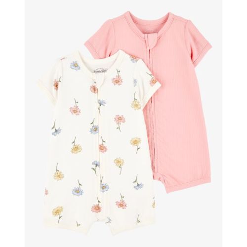 Baby 2-Pack PurelySoft Zip-Up Rompers - Carter's | Carter's