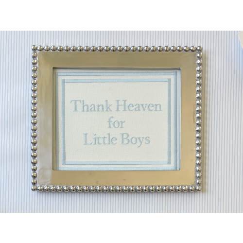 Thank Heaven For Little Boys Embroidery Art