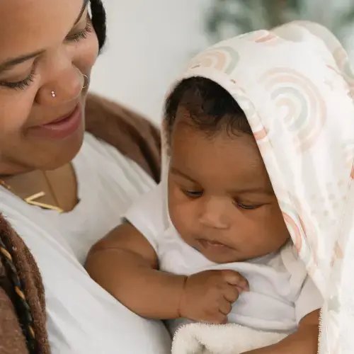 Crane Baby – Parker Baby Hooded Towel (Rainbow)