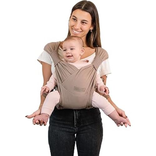 Moby Duet Baby Carrier for Infant to Newborn (8-33lbs), Three Adjustable Carrying Positions & Customizable Seat, Snug & Secure Child Wrap Carrier, Comfortable & Designed for Perfect Fit (Sparrow)