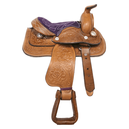 8" Purple Toddler Infant New Born Mini Horse Saddle
