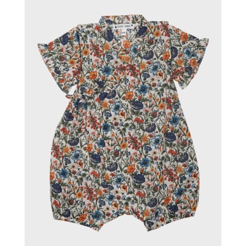 Baby Girl's Veetzie Floral-Print Wrap Style Romper, Size 6M-18M