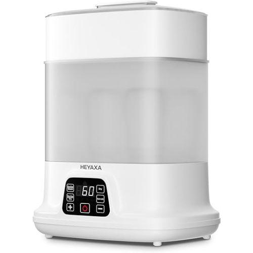 Baby Bottle Steri-lizer and Dryer, Electric Steamer and Dryer for All Bottles, Parts & Baby Essentials, 10 Bottles Large Capacity, Touch Screen and Auto-Off