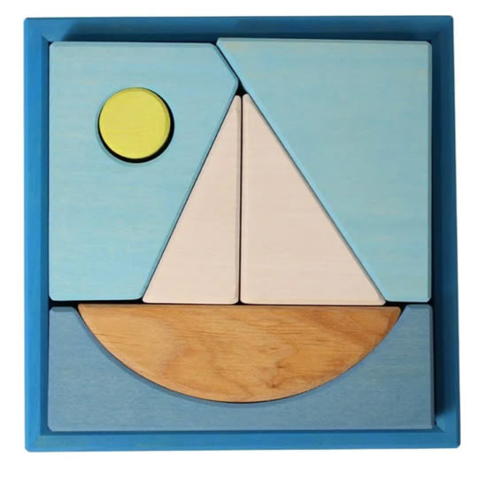 Wooden Puzzle & Building Set