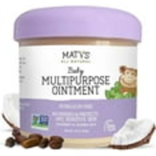 Matys Multipurpose Baby Ointment, All Over Gentle Skin Protection for Newborns & Up, Soothes Dry Irritated Skin, Diaper Area, Dry Scalp, Drool Irritation, Petroleum Free, Fragrance Free, 10 oz tub