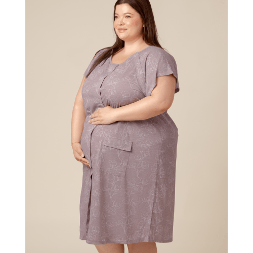 Universal Labor & Delivery Gown | Lilac Bloom - Kindred Bravely
