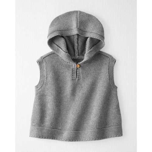 Baby Organic Cotton Sweater Knit Hooded Poncho - Carter's | Carter's