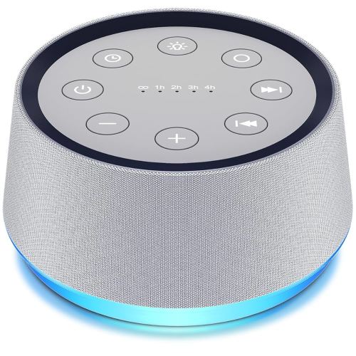 White Noise Sound Machine with 30 Soothing Sounds Brown Noise Machine for Sleep 12 Colors Night Light for Baby Adults Kids Sleep Machines 36 Volume Levels 5 Timers for Home Office Travel