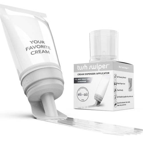 Eli & Ali Baby - Tush Swiper Diaper Rash Cream Dispenser & Applicator, Fits Most Cream Tubes - Grey, Pack of 1