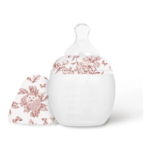 Elhée - Toile de Jouy medical silicone feeding bottles and physiological teat - Elhée x Tartine et Chocolat - Peach | Smallable