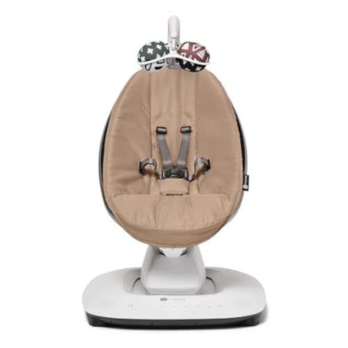 4moms MamaRoo Multi-Motion Baby Swing, Bluetooth Enabled with 5 Unique Motions, Sandstone