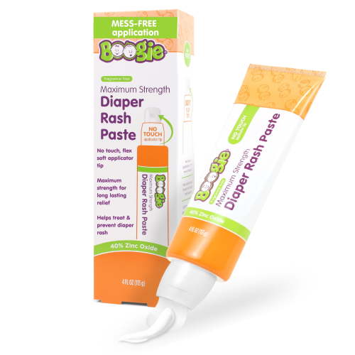 Boogie Maximum Strength Diaper Rash Cream with Spatula Applicator, Fragrance-Free, 4 fl oz