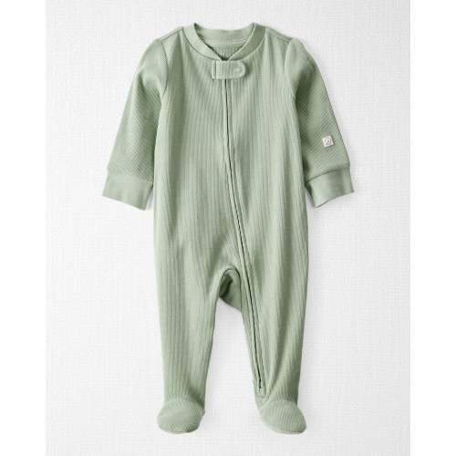 Baby Organic Cotton Rib Sleep & Play Pajamas