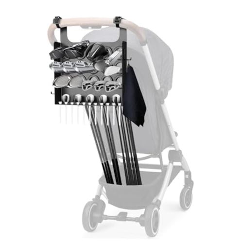 Tiga Golf Stroller Attachment - Enjoy Golf with Your Kids - Easy Installation - Universal Golf Club Holder - Ideal Golf Accessory Gift for Parents - Kid Caddie Golf Stroller Attachment
