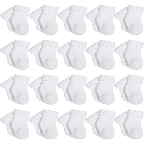 Janmercy 20 Pair Preemie Socks Girls Boy Baby Newborn Premature Socks for Unisex Baby
