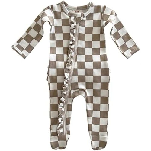 Organic Frill Zip Footie