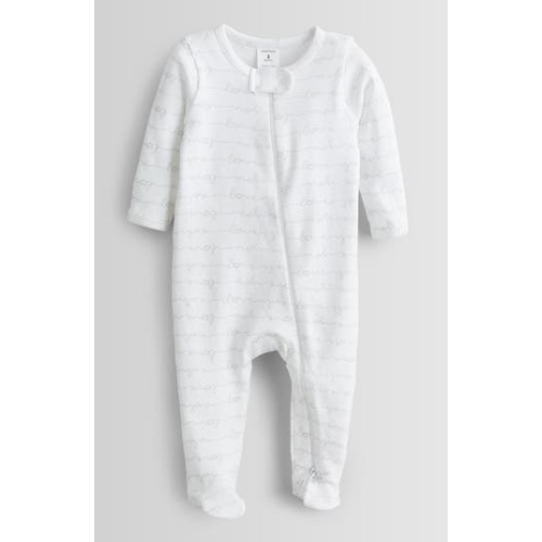 Print Cotton Footie, Newborn
